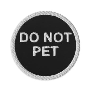 Do Not Pet patch